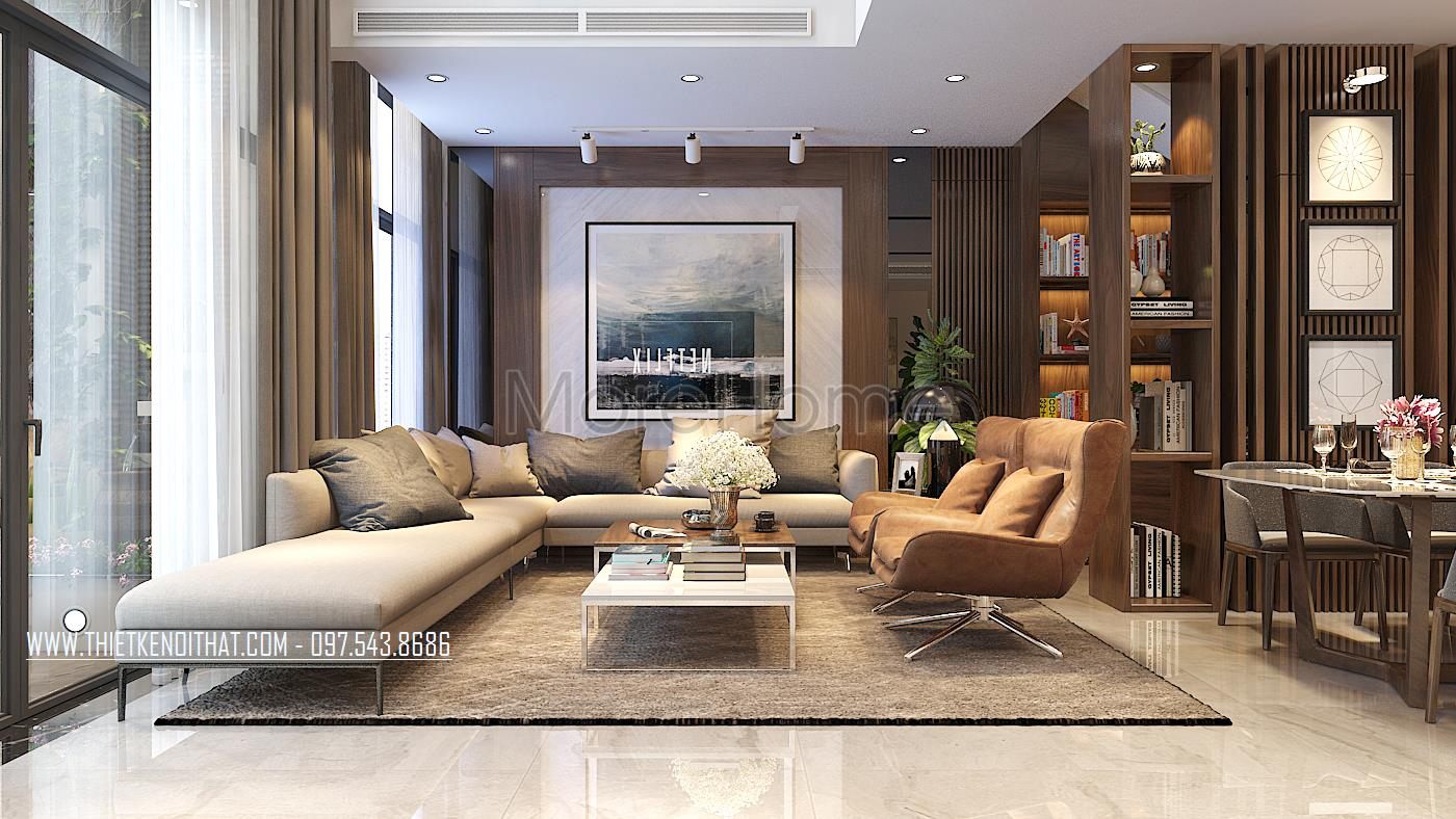 Thiết kế nội thất chung cư Penthouse Golden Palacem Nam Từ Liêm Hà Nội